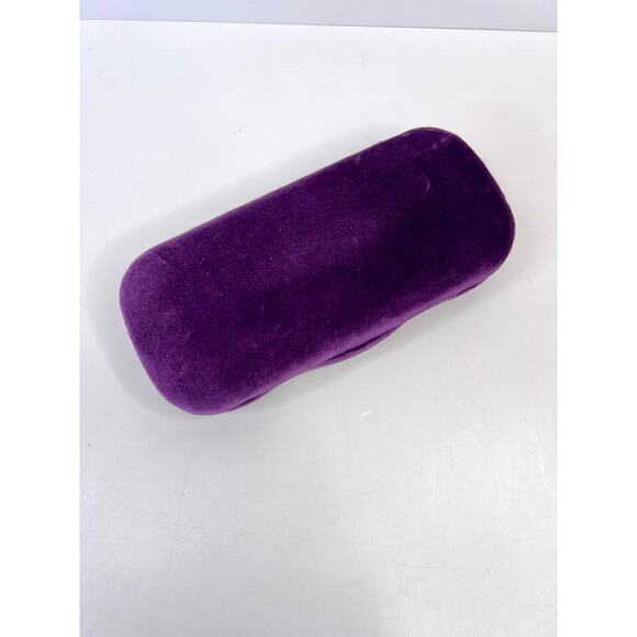 Gucci Purple Velvet Glasses Clamshell Hard Case Cloth, & Dust Bag (No Glasses) - Picture 7 of 8